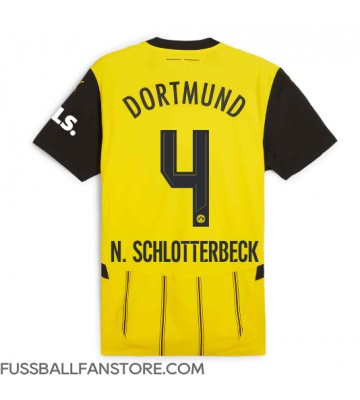 Borussia Dortmund Nico Schlotterbeck #4 Replik Heimtrikot 2024-25 Kurzarm